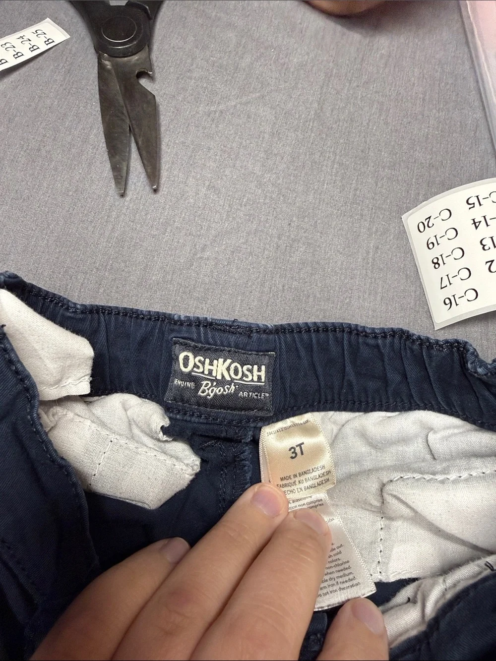 OshKosh B'gosh Navy Elastic Waist Toddler Pants